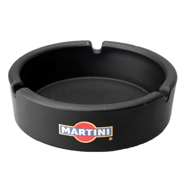 frosted glass ashtray